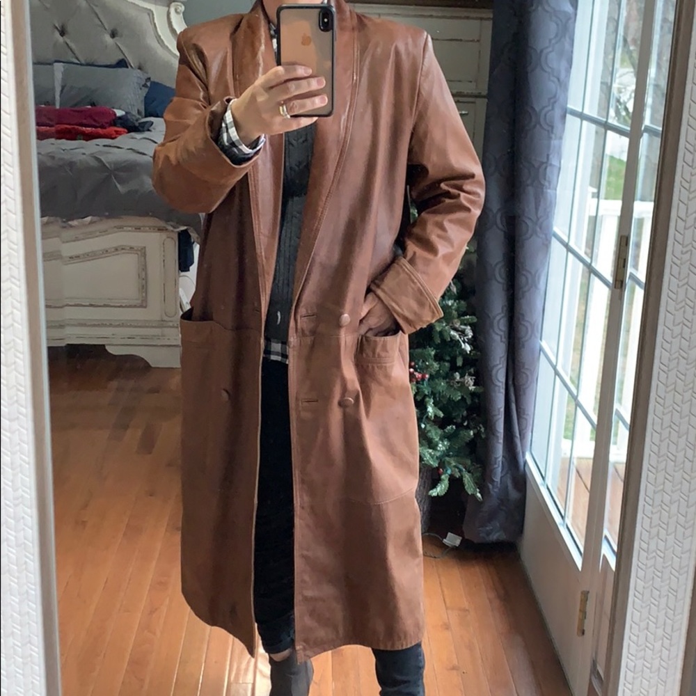 Pelle Studio Leather Trench Coat